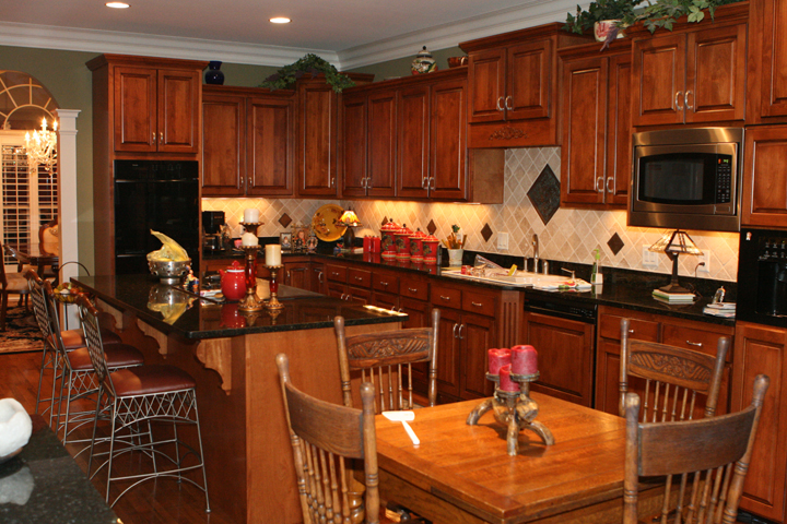 Remodeled kitchen detail by Walters Construction